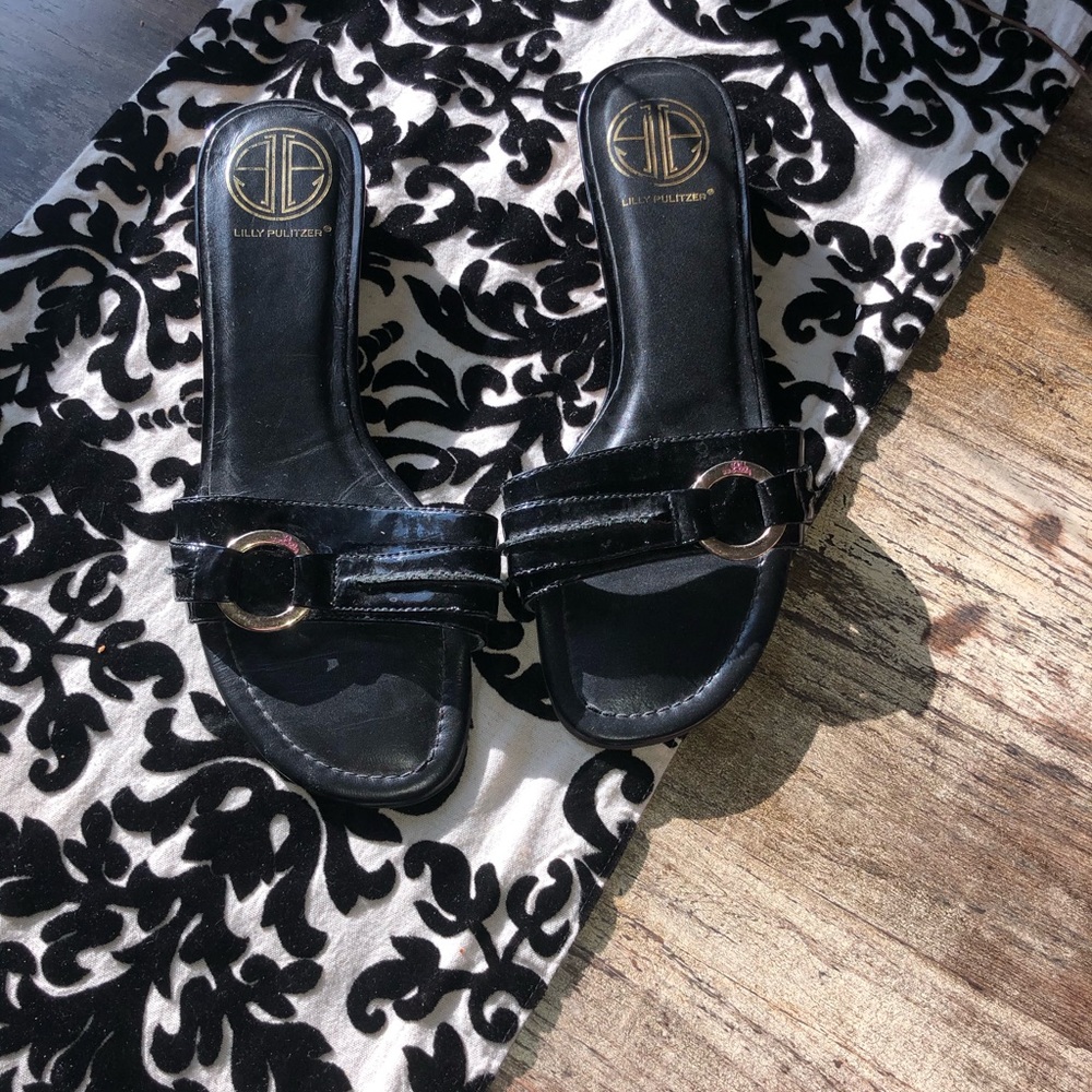 COPY - Lily Pulitzer sandals 9 GUC - Picture 7 of 8